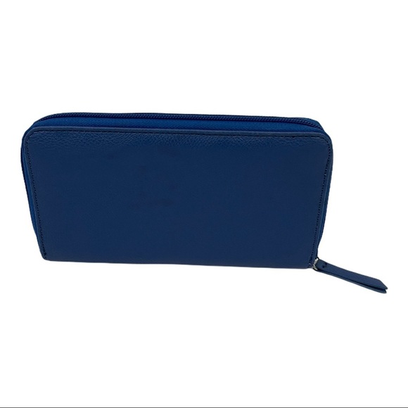 Nine West Blue Cobalt Single Zip Wallet - Picture 5 of 9
